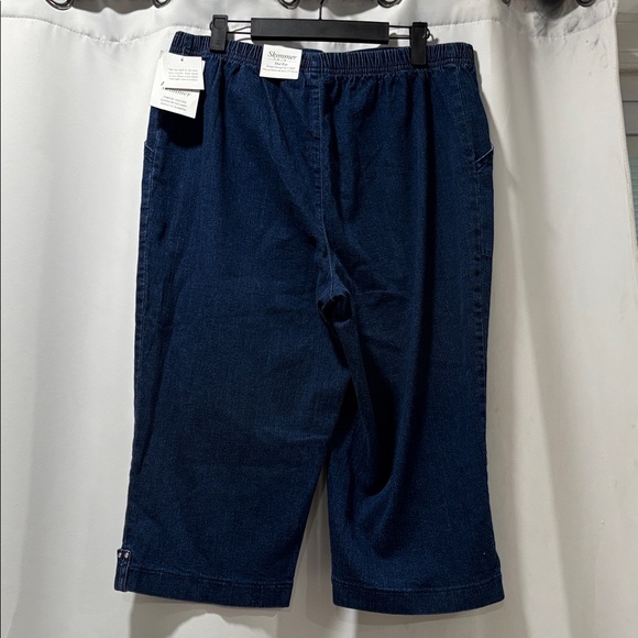 croft & barrow Denim - Croft & Barrow Dark Blue Mid Rise Pull-on Skimmer Jeans